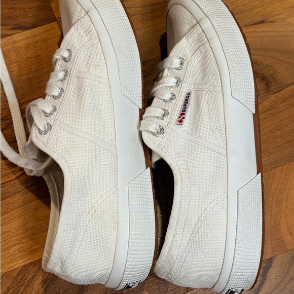 Superga Cream Canvas Sneakers - Picture 7 of 8